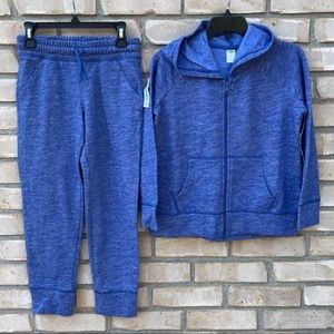 NEW Old Navy Full Zip Jacket/Hoodie &Joggers /Sweat Pants Blue Sz M